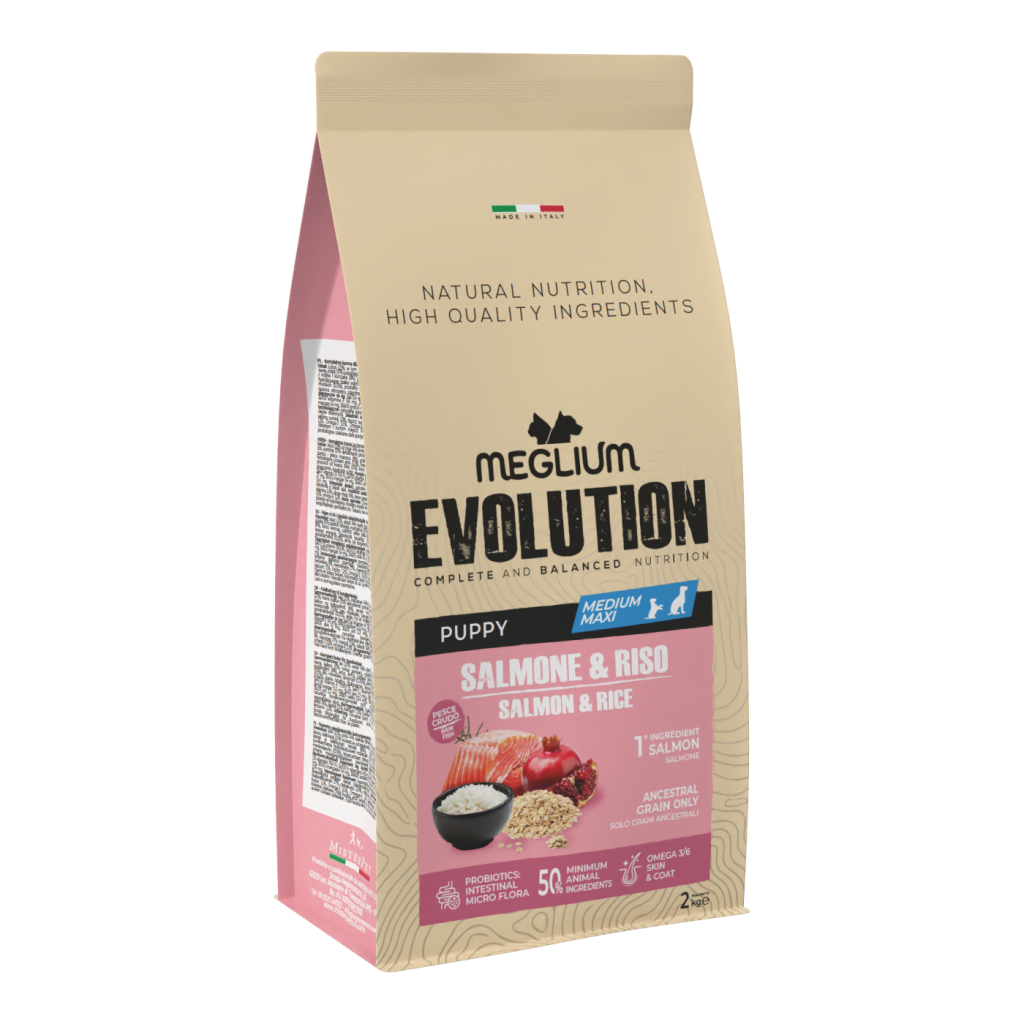 Meglium Evolution Puppy Salmon & Rice 2kg